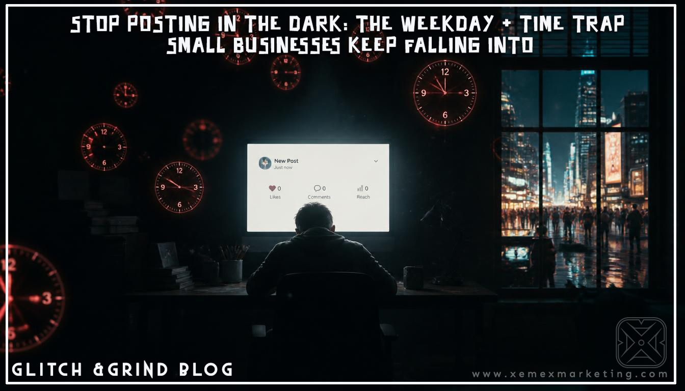 STOP POSTING IN THE DARK: THE WEEKDAY + TIME TRAP SMALL BUSINESSES KEEP FALLING INTO