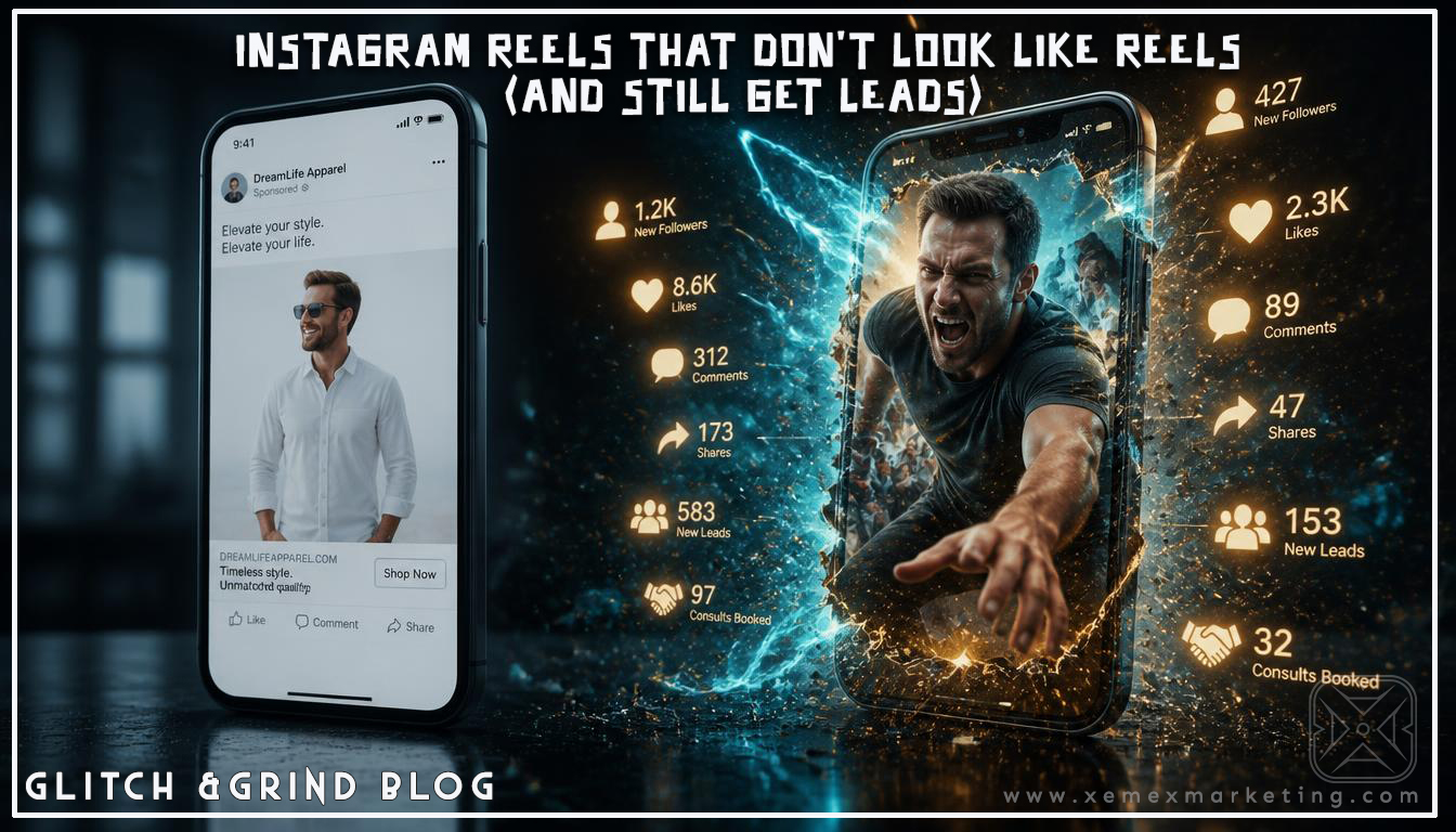 INSTAGRAM REELS THAT DON’T LOOK LIKE REELS (AND STILL GET LEADS)