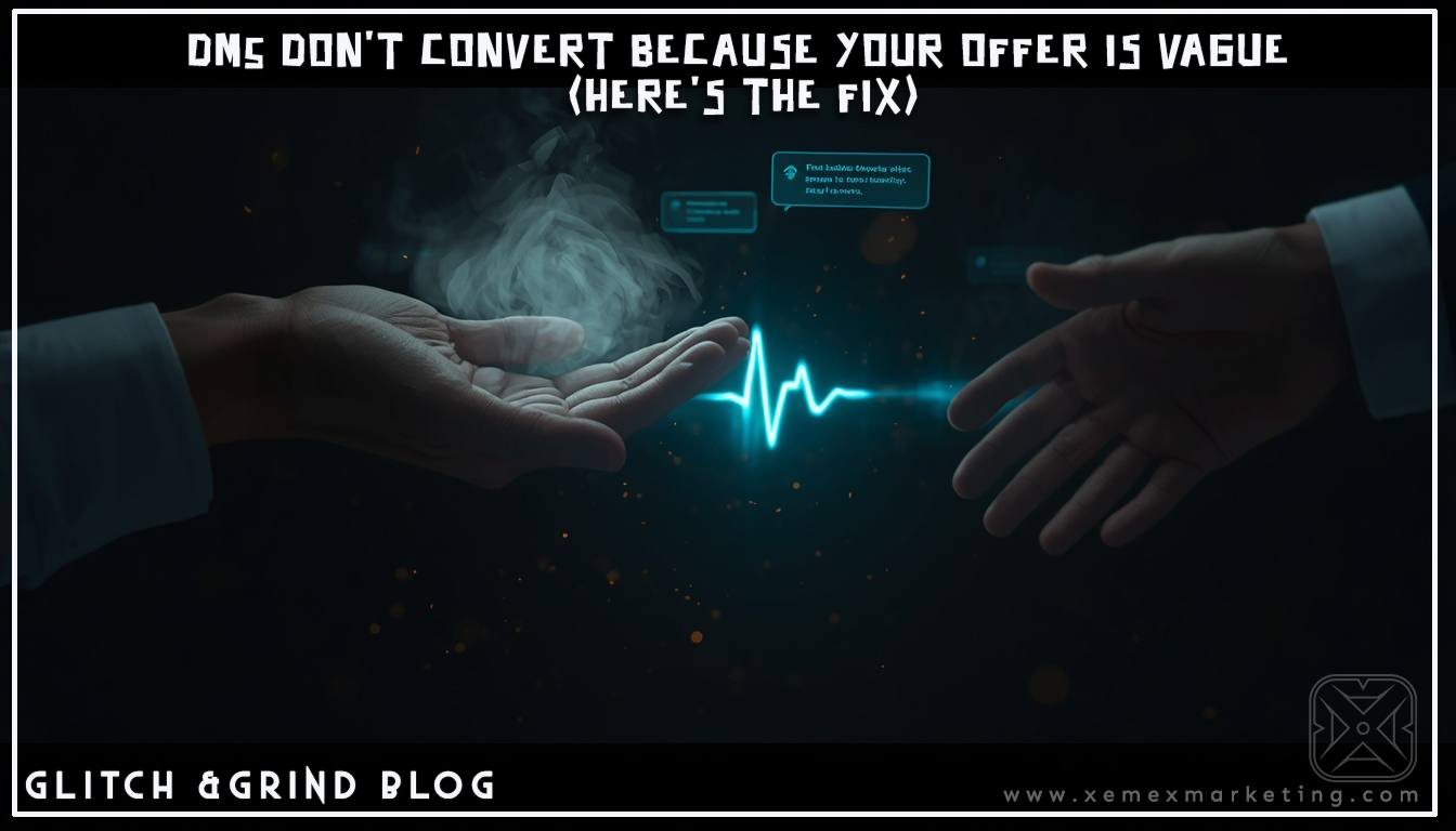DMs DON’T CONVERT BECAUSE YOUR OFFER IS VAGUE (HERE’S THE FIX)